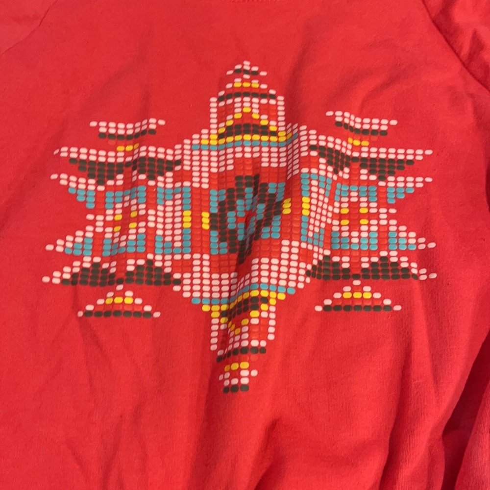 Vintage Havana Tribal coral sweatshirt medium - Picture 2 of 4